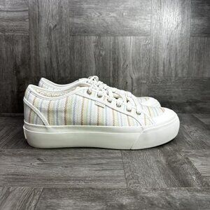 Roxy Cruizer Women's size 10 Ivory Canvas Sneaker